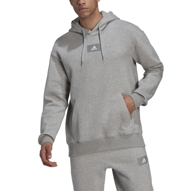 adidas Bluza z kapturem Essentials Feelvivid Bawełna szara Męska